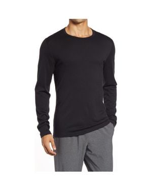 Icebreaker Oasis Long Sleeve Wool Base Layer T-shirt - Black