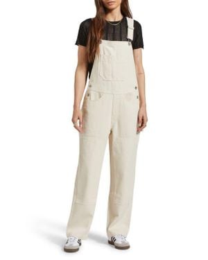 Brixton Utility Twill Overalls - Natural