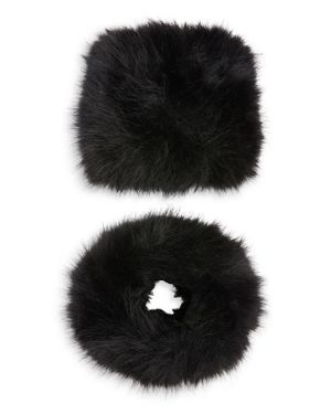 Naked Wardrobe Faux Fur Cuffs - Black