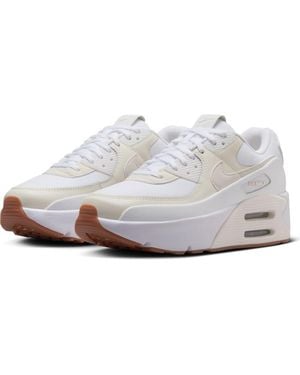 Nike Air Max 90 Lv8 Platform Sneaker - White
