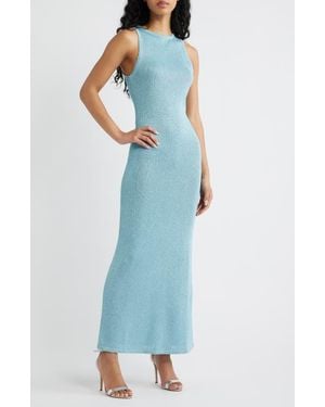 Princess Polly Tourista Sleeveless Knit Maxi Dress - Blue