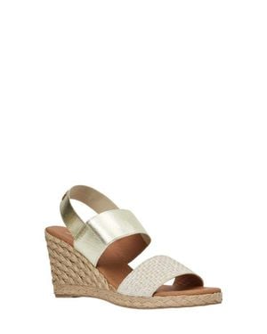 Andre Assous Allison Slingback Espadrille Platform Wedge Sandal - Natural