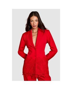 Coast Embroidered Single Breasted Blazer