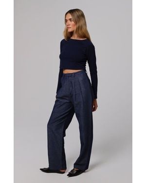 JUANA High Rise Pants - Blue