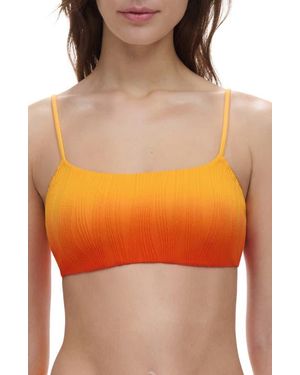 Chantelle Pulp Jacquard Bikini Top - Orange
