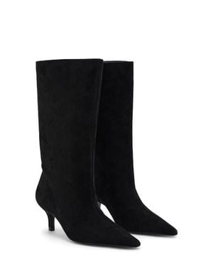 Mango Pointed Toe Boot - Black