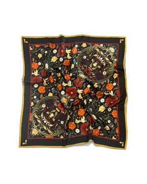 Henelle Large Silk Scarf - Black