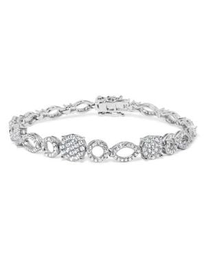 Haus of Brilliance 10K 3.00 Cttw Diamond Link Bracelet - Metallic