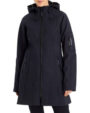 Ilse Jacobsen Regular Fit Hooded Raincoat - Blue