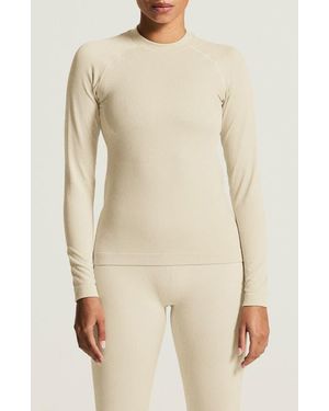 C.r.a.f.t Warm Comfort Performance Long Sleeve T-Shirt - Natural