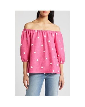Loveappella Off The Shoulder Top - Red
