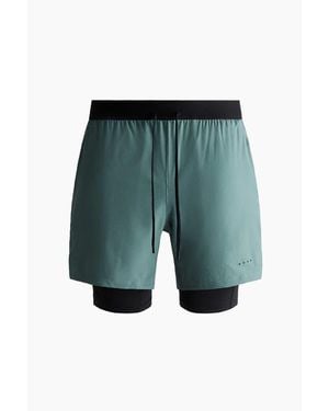 H&M Double-Layered Sports Shorts With Drymove - Gray