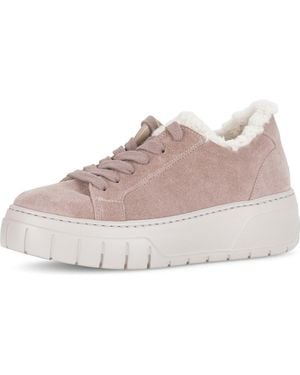 Gabor 73.221 Faux Fur Lined Platform Sneaker - Pink