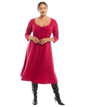 June + Vie Sweetheart Swing Dress - Black