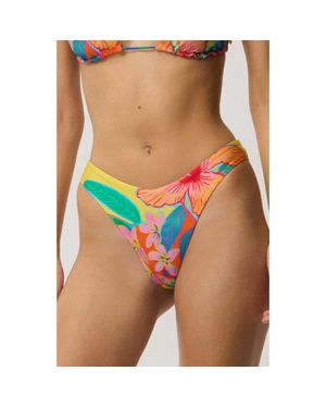 Rip Curl Bliss Cheeky High Leg Bikini Bottoms - Blue