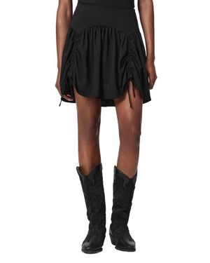 AllSaints Aria Ruched Miniskirt - Black