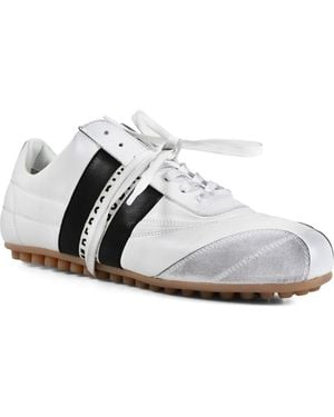 Bikkembergs Distressed Low Top Sneaker - White