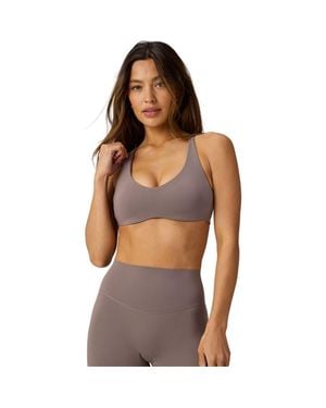 Fabletics Pureluxe Push-Up Low Impact Bra - Brown