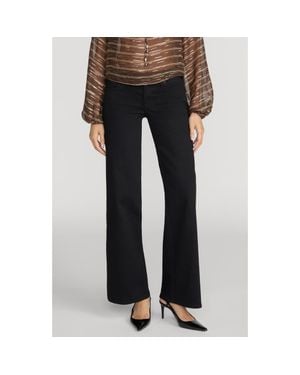 FRAME Le Slim Palazzo Jeans - Black