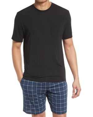 Tommy John Second Skin Pocket Sleep T-Shirt - Black