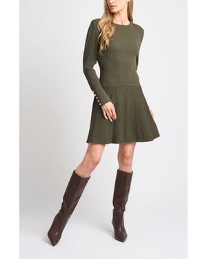 Ted Baker Karla Button Cuff Minidress - Green