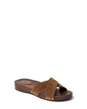 PAIGE Inez Slide Sandal - Brown