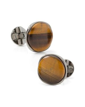 Cufflinks Inc. Tiger's Eye Cuff Links - Brown
