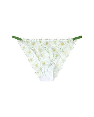 Huit Dance Des Fleurs Embroidered Lace Bikini - Multicolor