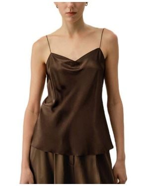 LILYSILK Chic Minimal Silk Cami - Black