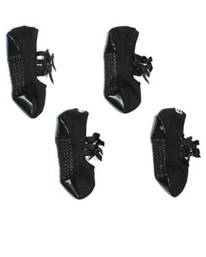 Arebesk Ribbon 2-Pack Cotton Blend Gripper Socks - Black
