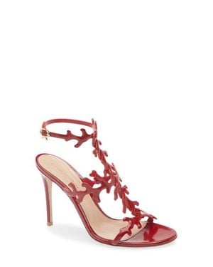 Gianvito Rossi Ocean Ankle Strap Sandal - Red