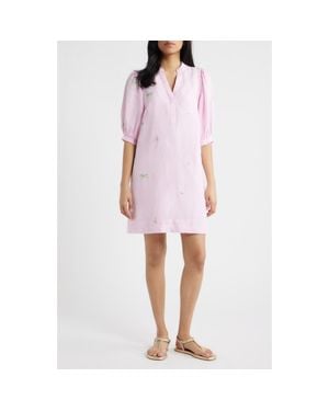 Lilly Pulitzer Mialeigh Linen A-Line Dress in Pink | Lyst