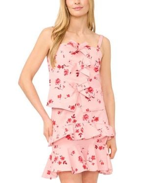 Cece Bow Detail Square Neck Camisole - Pink
