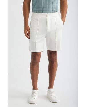 Bugatchi Soft Touch Pintuck Shorts - White