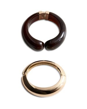 Mango Set Of 2 Volume Bracelets - Brown