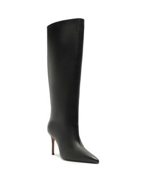 SCHUTZ SHOES Ellen Up Pointed Toe Boot - Black
