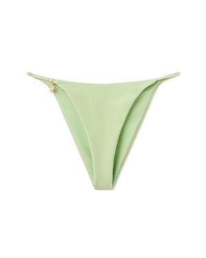 Mango Charm Detail Bikini Bottoms - Green