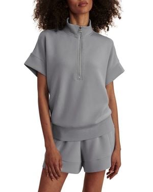 Varley Ritchie Short Sleeve Half Zip - Gray
