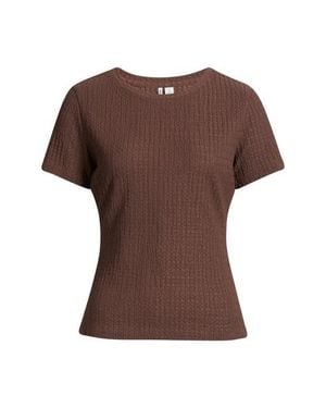 Nordstrom Textured T-Shirt - Brown