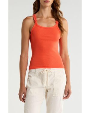 RE/DONE Knotted Rib Tank - Orange