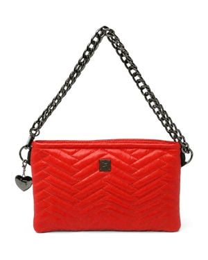 Think Royln Almost Famous Quilted Crossbody Bag - Red