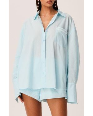 SNDY'S Amren Cotton Shirt - Blue