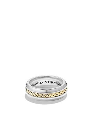 David Yurman Cable Classic Ring With 18K - White