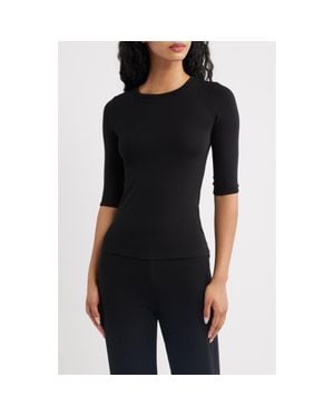 ARTLESS FOREVER Lee Three-Quarter Sleeve Top - Black