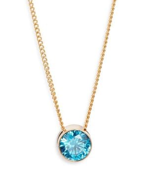 SET & STONES Birthstone Pendant Necklace - Blue