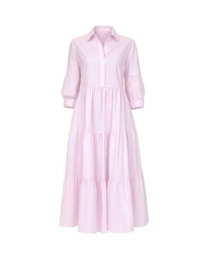 Callas Milano Marseille Tiered Dress - Pink