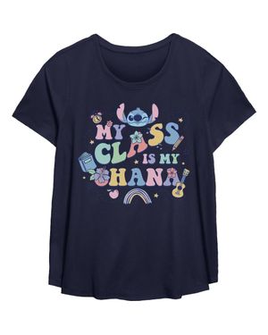 Lilo Et Stitch My Class Is My Ohana T-Shirt - Blue