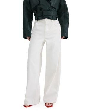 Mango High Waist Balloon Jeans - Black