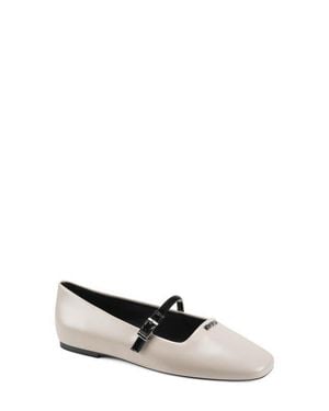DKNY Danita Mary Jane Flat - White