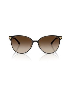 Versace 57Mm Gradient Phantos Sunglasses - Brown